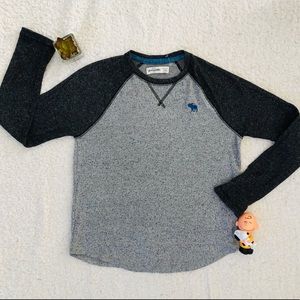 Abercrombie Gray Raglan Long Sleeves Shirt 11-12